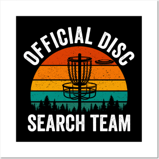 Official Disc Search Team Funny Disc Golf Player Posters and Art